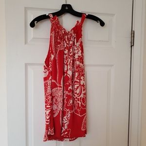 SoCa by St John Silk Adjustable Tie Tank